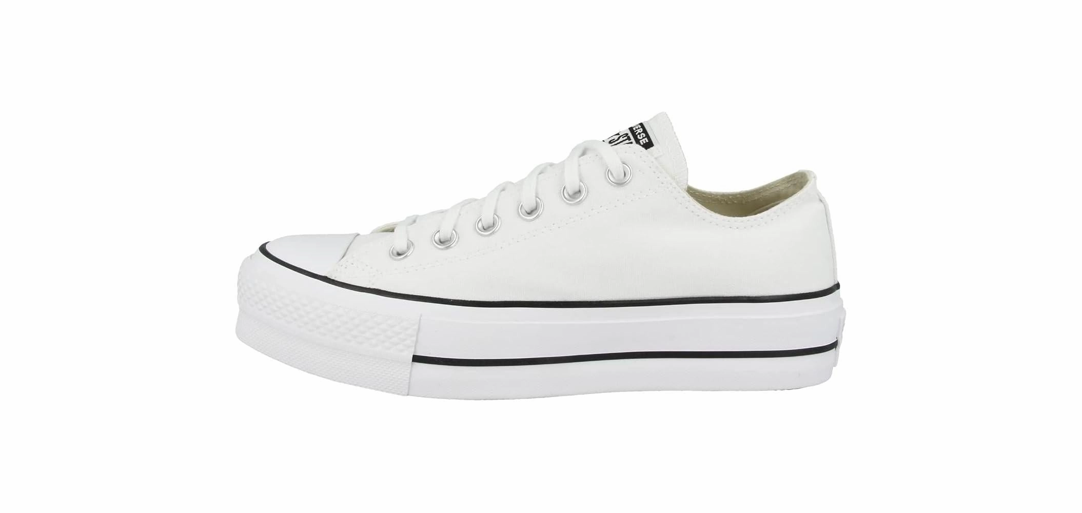 Foot Form Converse Womens Chuck Taylor All Star Lift Platform Shoes - Optical White