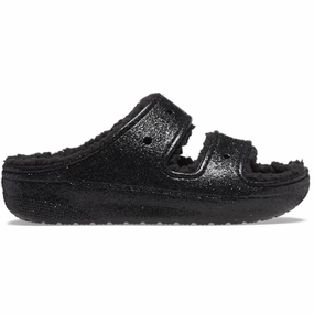 Crocs Classic Cozzzy Glitter II 208979-001 Slide Sandal Mens 9 Black Lined POW60 sprint training shoe appropriateness