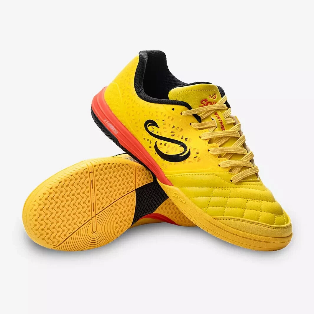 Senda Ushuaia Pro 2.0 SFT5000-YL Men's 11 Yellow Indoor Football Shoes RHS2402 anti - twist shoes Efficient Motion