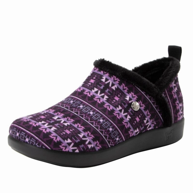 Alegria Cozee COZ-7632 Women's  Santa Fe Berry Sherpa Lined Slippers JOBB051 Reinforced Edges Affordable
