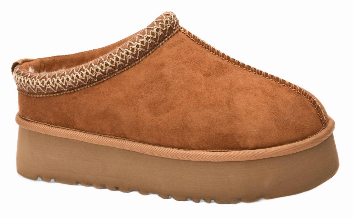 Women's Pillow Talk Slippers In Brown Faux Suede Easy Footwear Beach Vibe