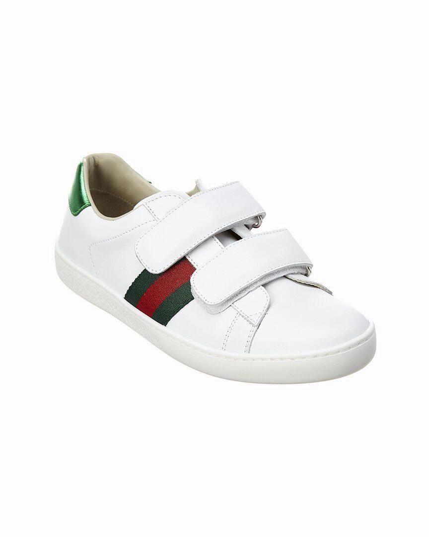 Gucci Leather Sneaker On Track Mules style