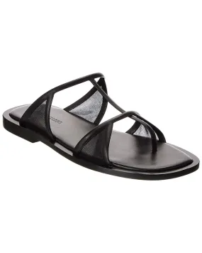Street Day Ferragamo Gioventu Leather & Mesh Sandal