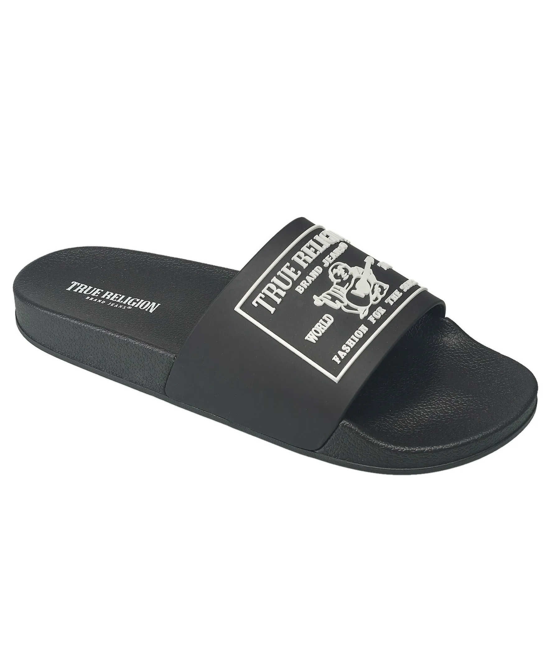 True Religion Men's Kendrick Slides day trip