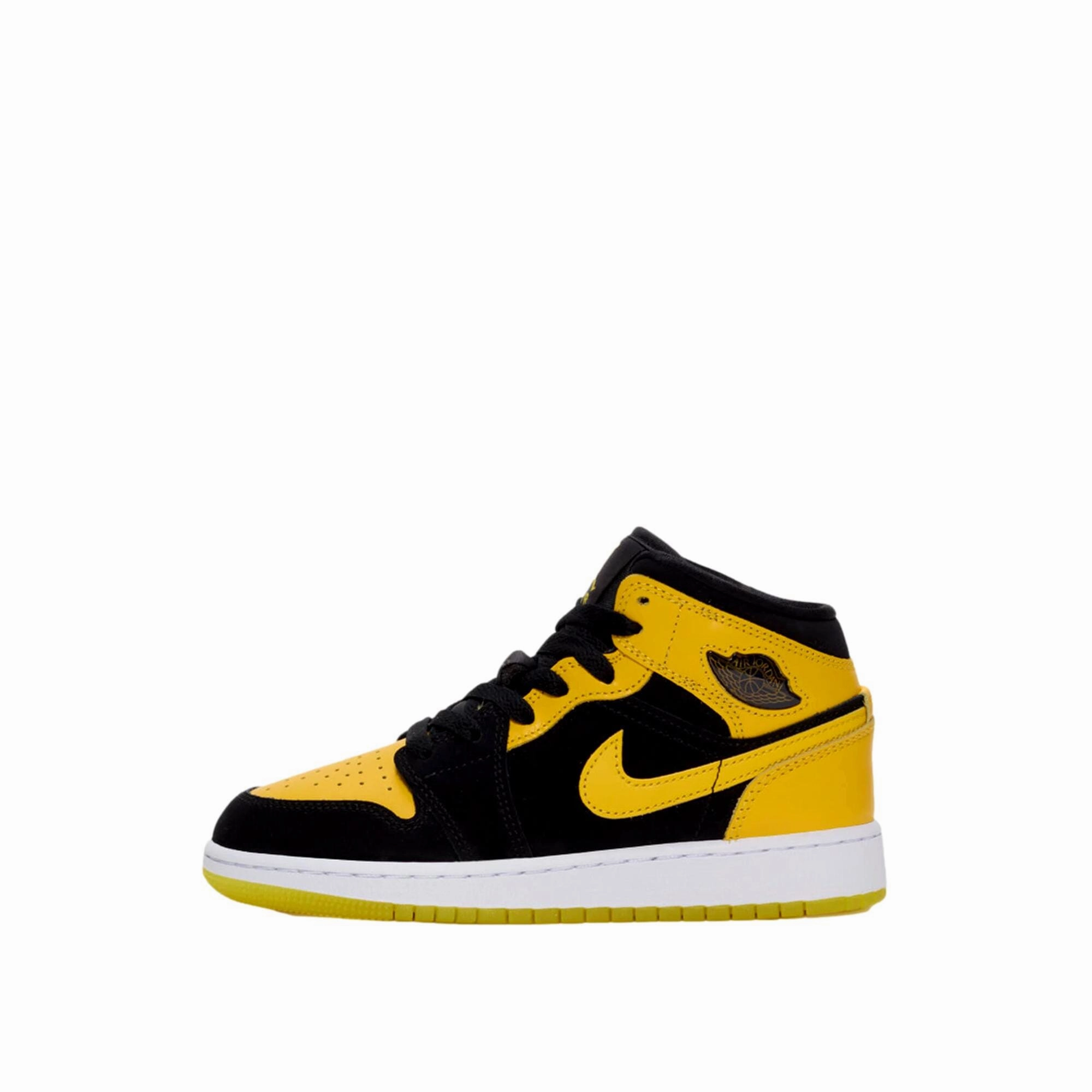 Nike Air Jordan 1 Mid SE Black / Varsity Maize - White  HJ5940-071 Grade-School Run Daily