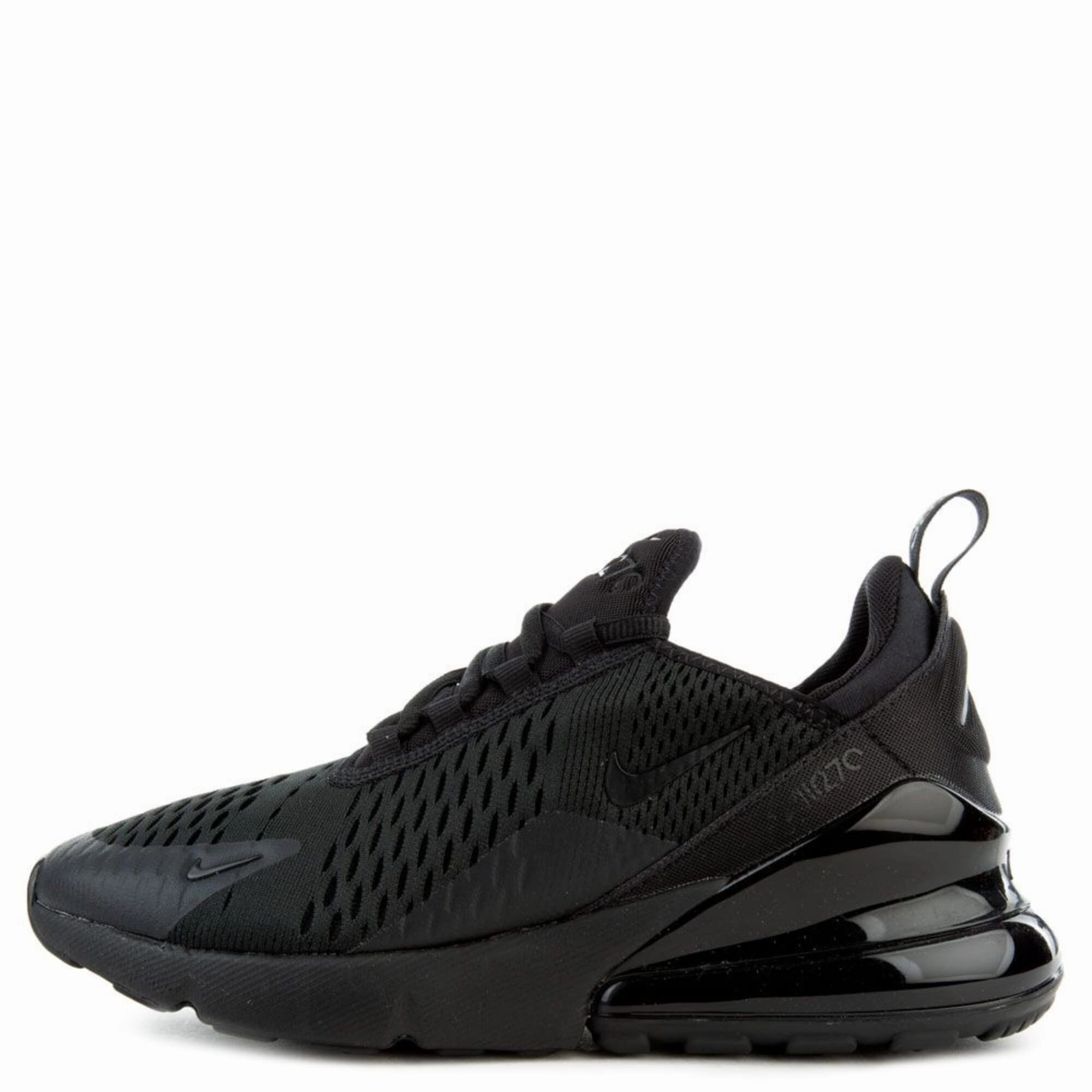Tuned Rocker Geometry Nike Air Max 270 Black/Black  BQ5776-001 Grade-School