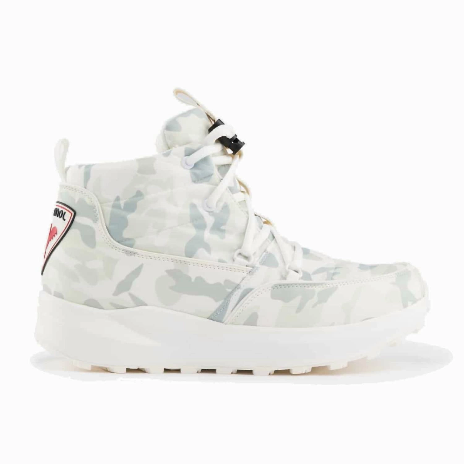 Unisex Rossi Podium Boots In White Camo Anti Odor Daily Walks All Weather Rural Traveler