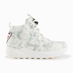 Unisex Rossi Podium Boots In White Camo Padded Tongue Feather Light Rough Terrain