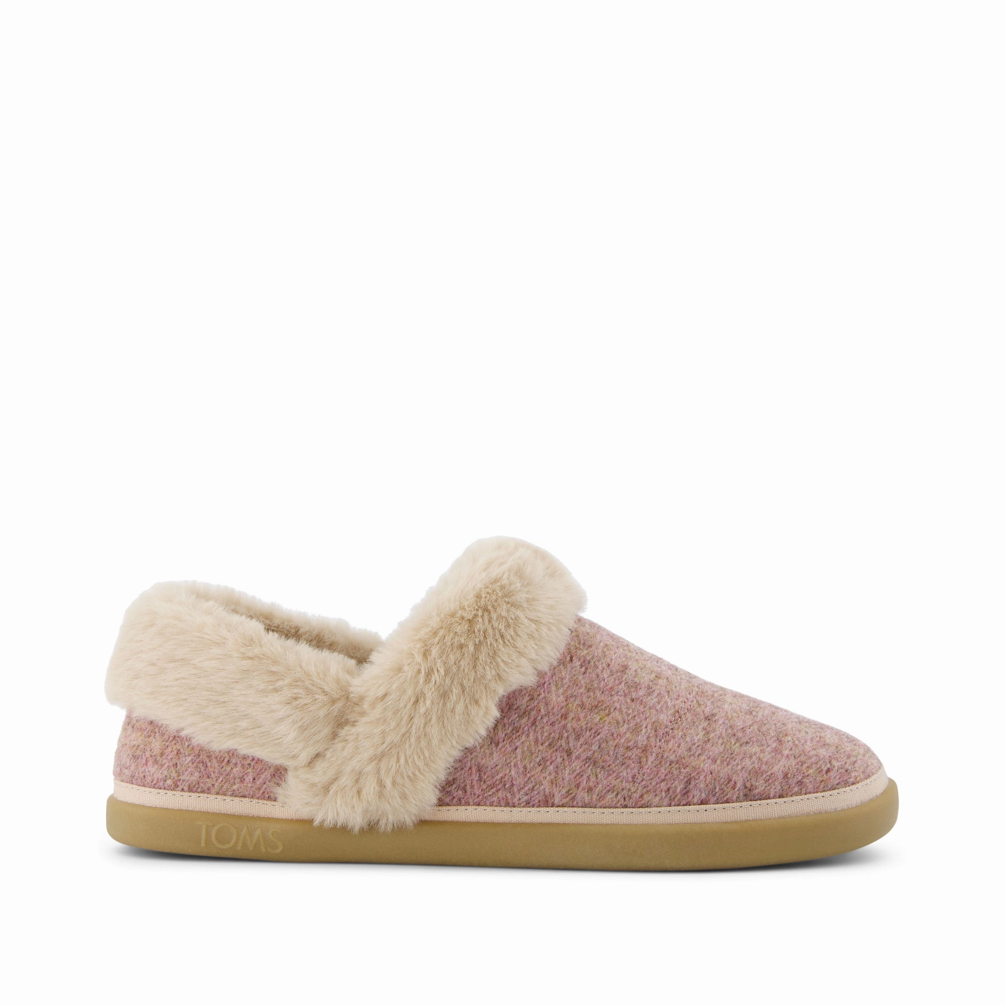 Oslo Vintage Pink Cozy Herringbone Slipper Comfort air