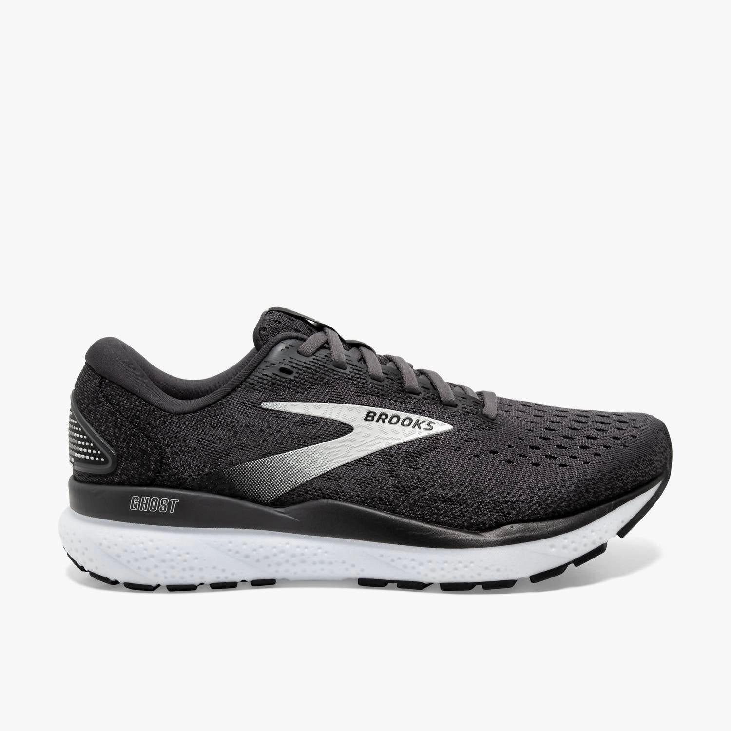arid stretchy flexibility Men's Ghost 16 Running Shoes In Black/grey/white