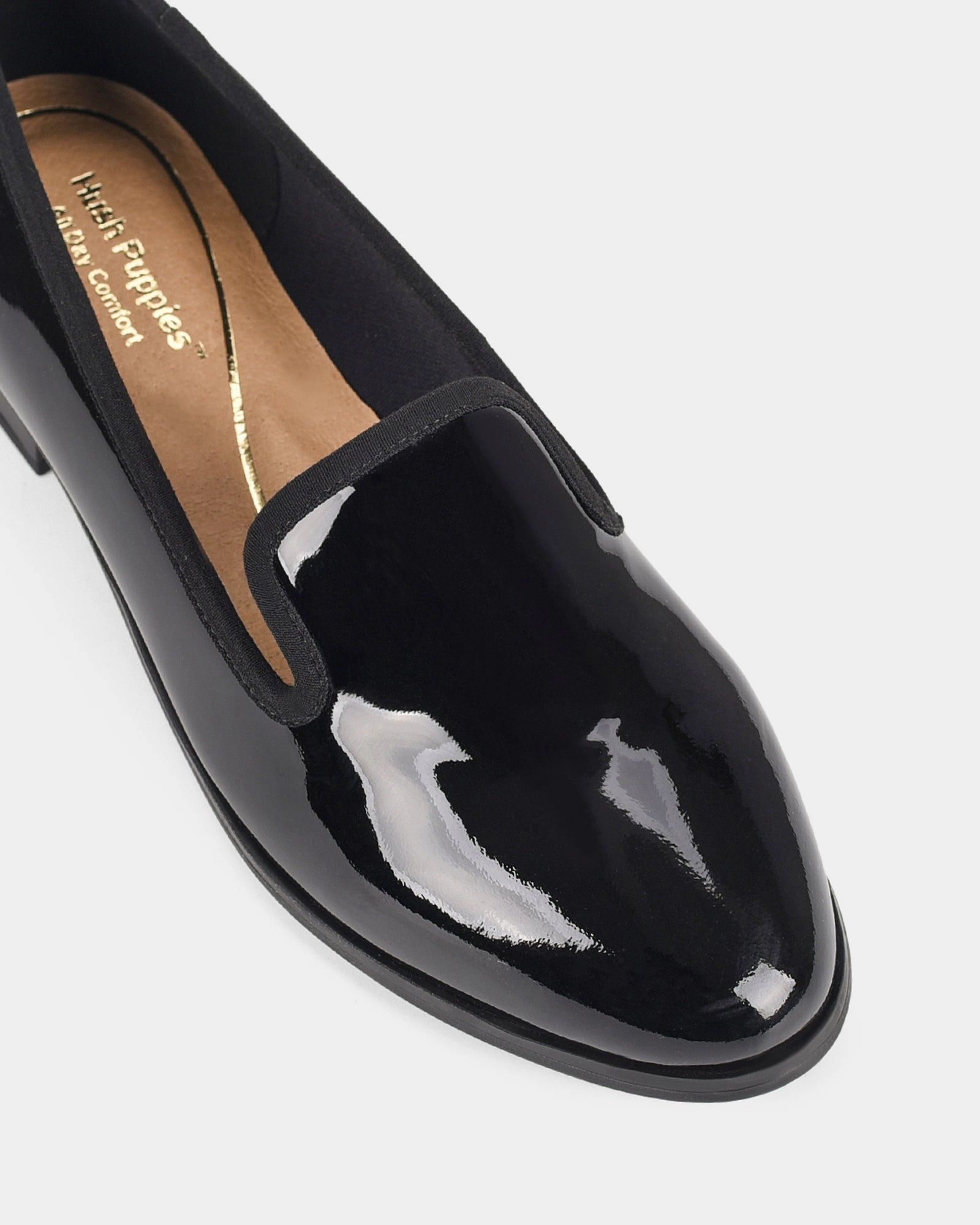 Lily Black Patent Suede Feel