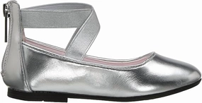Foot-Friendly Design Morning Light Little Girl's Marissa Sandals In Silver