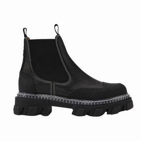Low Cleated Chelsea Boot In Black Protective Finish Adventure Seeker