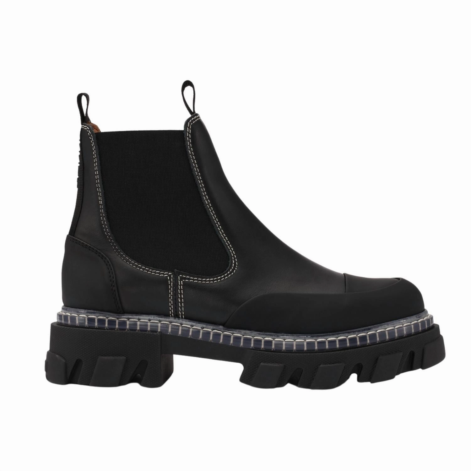 Low Cleated Chelsea Boot In Black Protective Finish Adventure Seeker