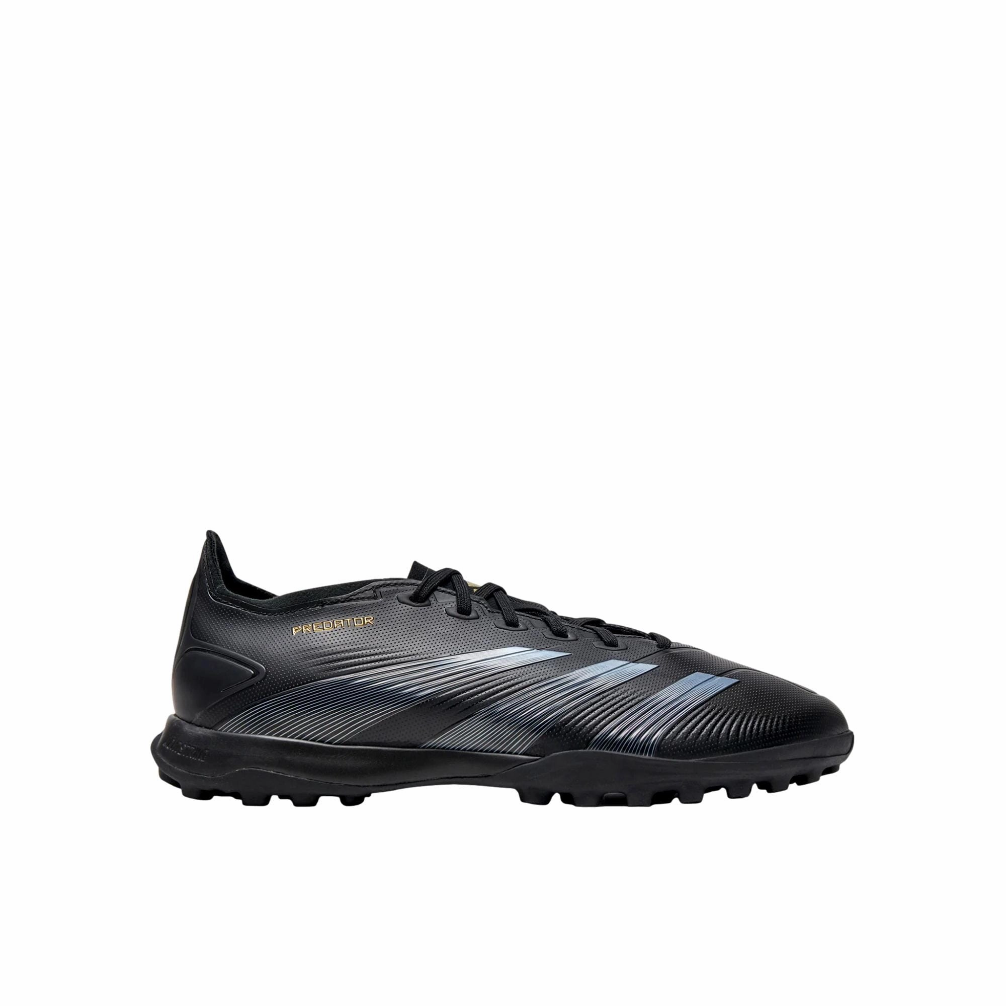 cobblestone - running shoes running in evening Adidas Predator League TF Core Black / Carbon / Gold Metallic  IF6377 Men's