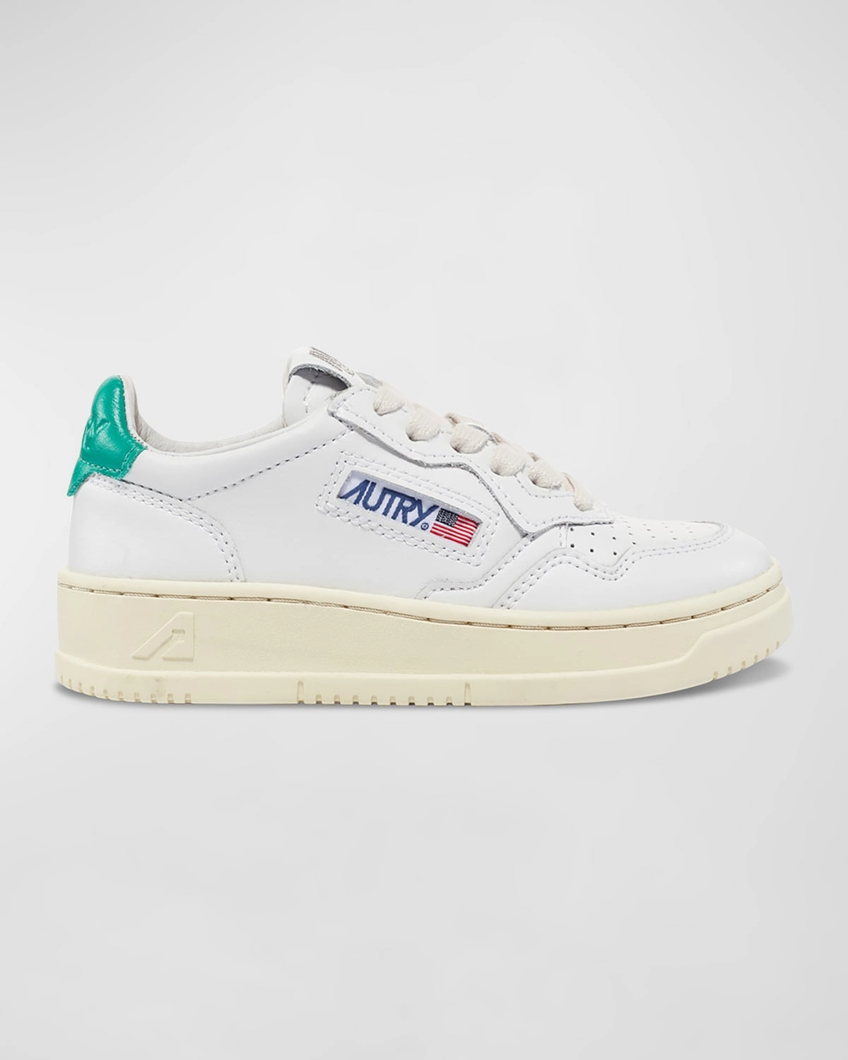 Kid's Medalist Low-Top Bicolor Leather Sneakers, Toddlers/Kids Daily Look City Pace