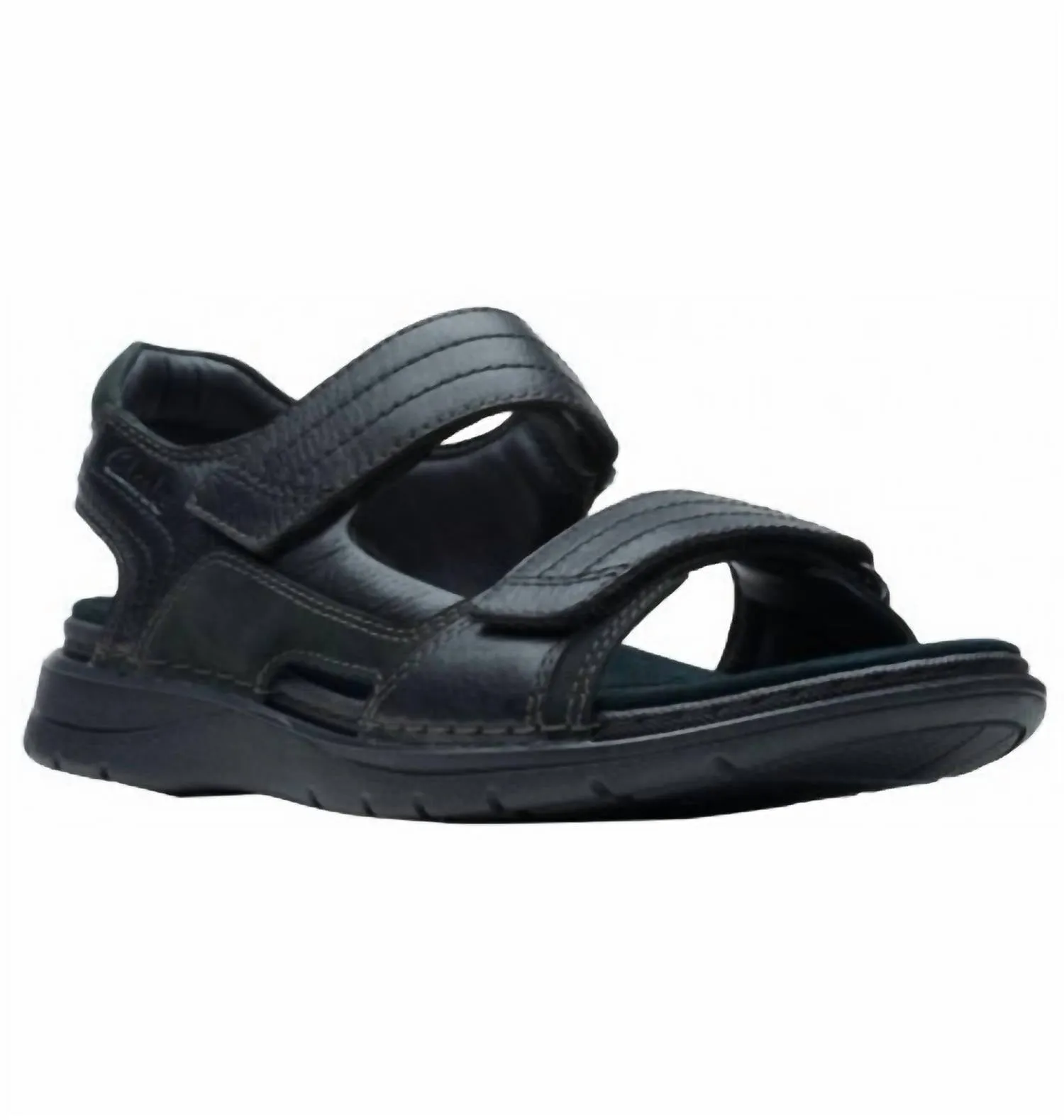 Men's Nature Trek Sandals In Black Sleek Vacation Sandals