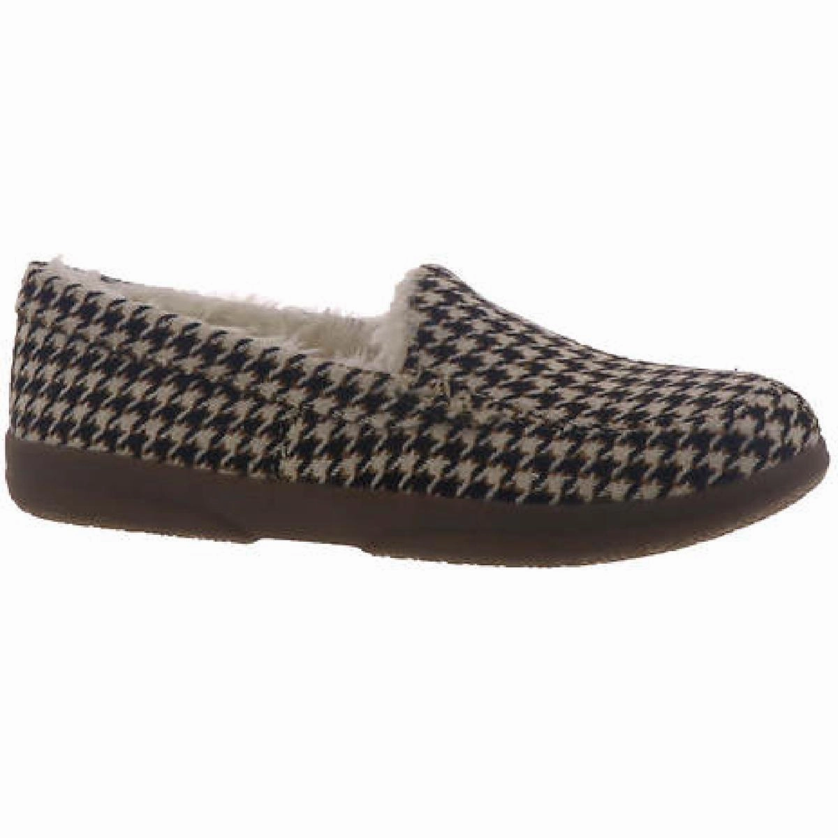Lynez Womens Faux Fur Lined Loafer Slippers Agility Unique Style