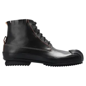 Maison Margiela Leather High-Top Sneakers Timeless Look Classic Lace-up Shoes