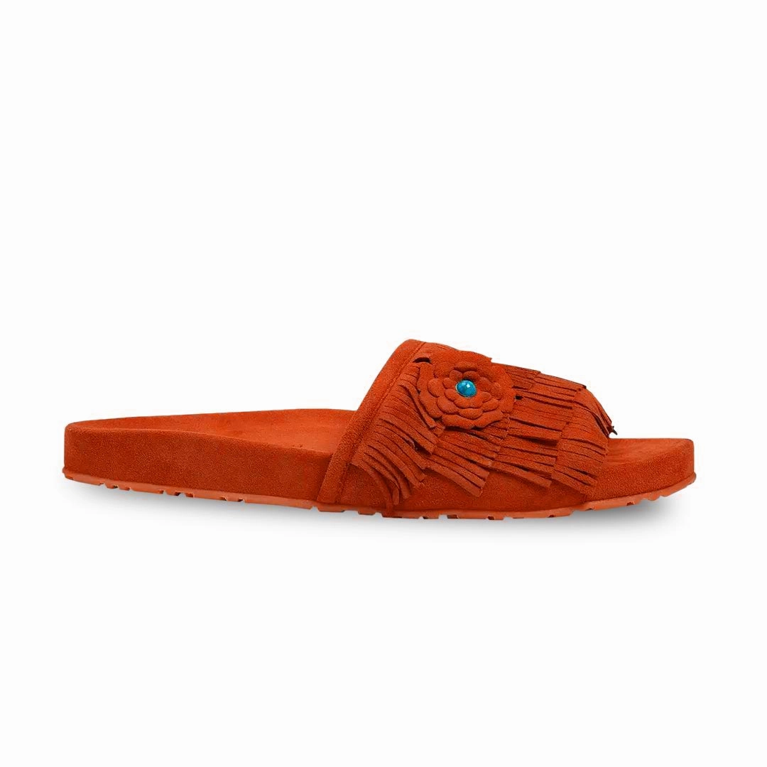Morning Light Manitobah - Women's Wasaga Fringed Slides (4061252)