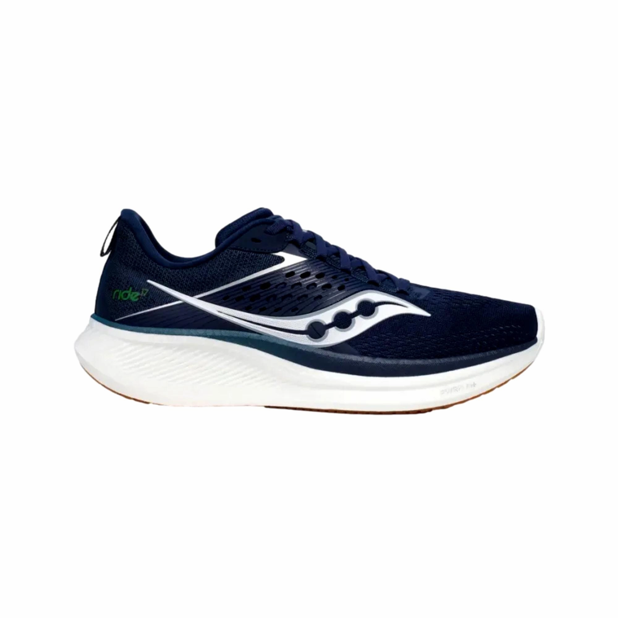 Cushioned Step Saucony Ride 17 Navy / Gum  S20924-230 Men's