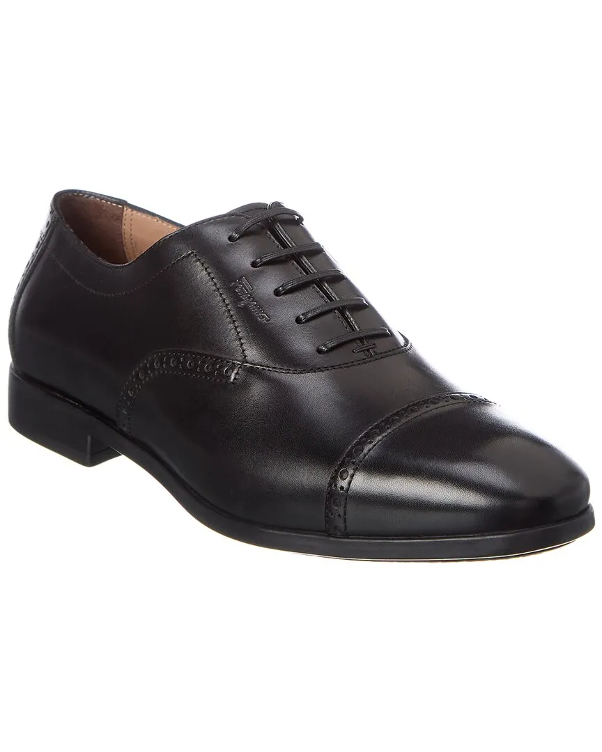 Ferragamo Riley Leather Oxford Office Casual