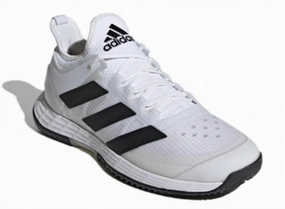 running for a way to stay connected to the community EnergyReturn Men's Adizero Ubersonic 4 In White/black/grey