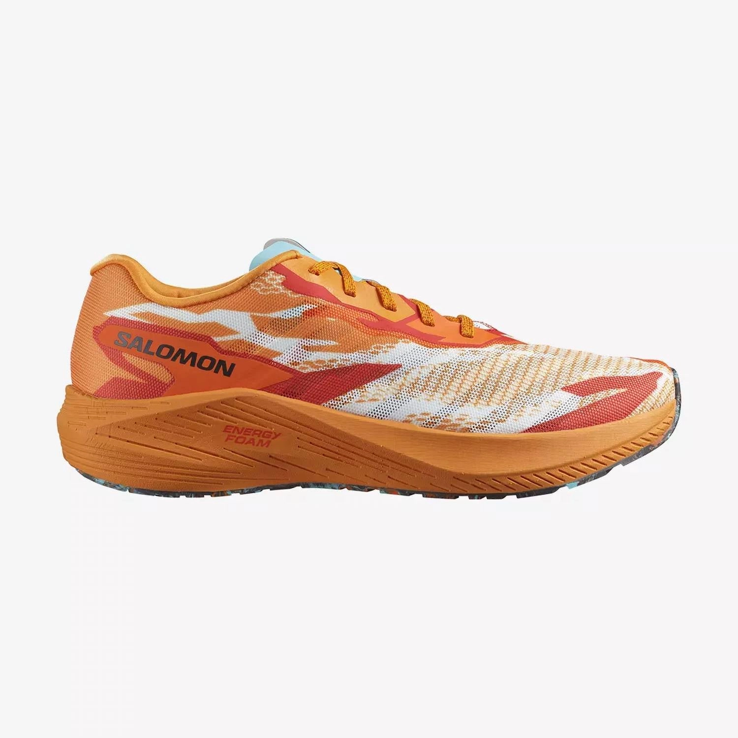 Running Club Men's Aero Volt Running Shoes In Turmeric/fiery Red/blue Radiance