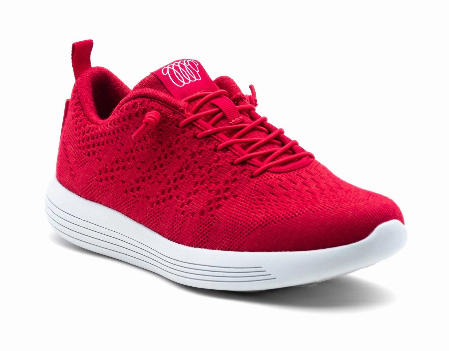 running in a mountain range shoes Men's Belmont Sneaker In Red Merino Wool
