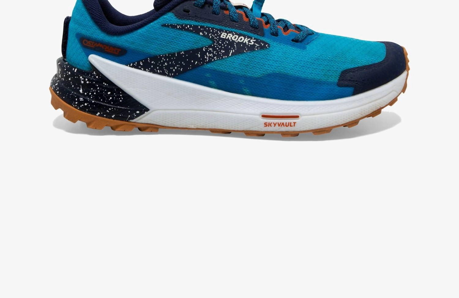 Pronation control running with a cushioned midsole Men's Catamount 2 Trail Running Shoes In Peacoat/atomic Blue/rooibos