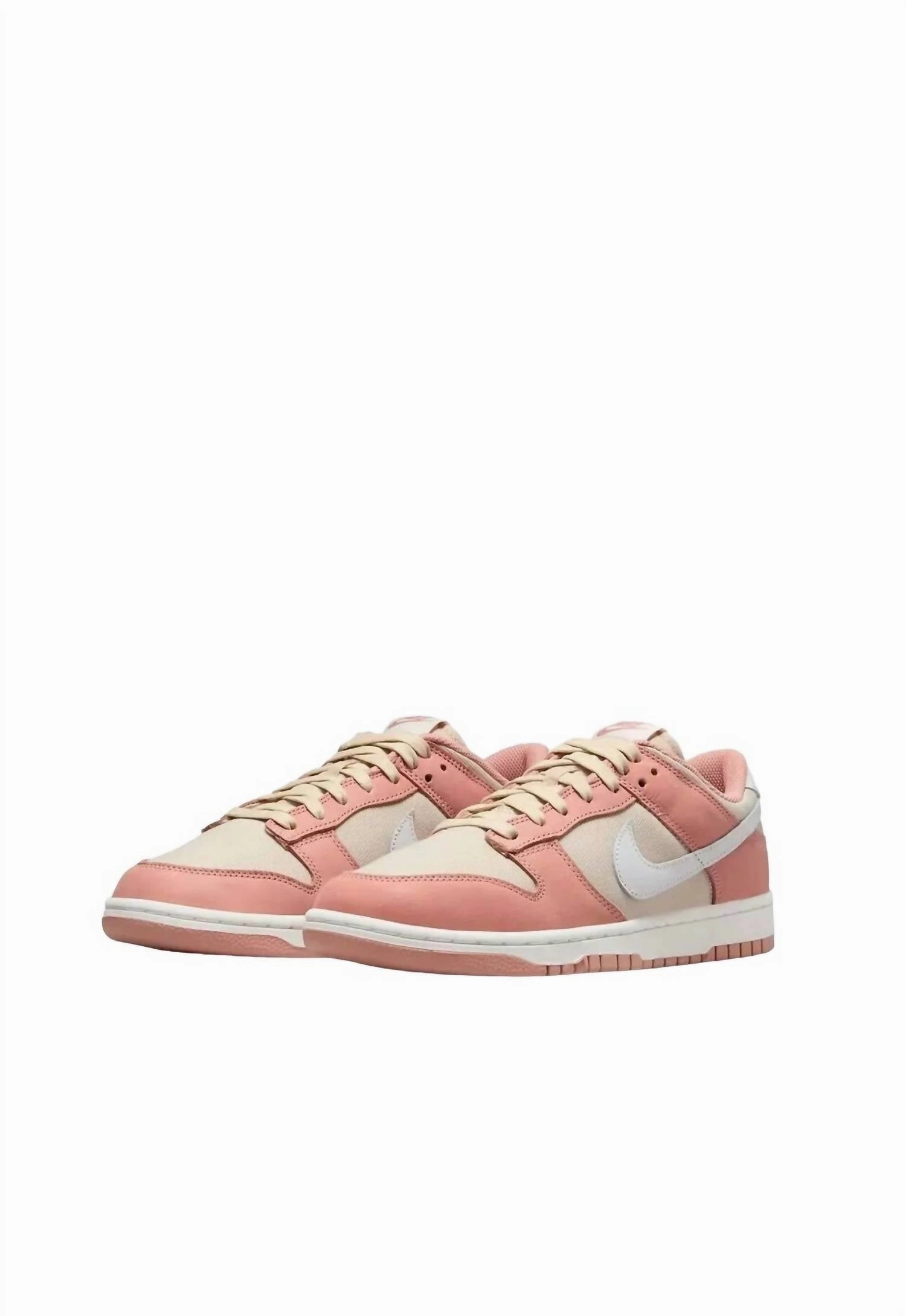 Men's Dunk Low Retro Premium Sneaker In Red Stardust/summit White/sanddrift outstanding - running flexible outsole running shoes