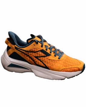 Men's Frequenza Running Shoes In Kumquat/meditterranea soft - foam sole shoes Bounce Back