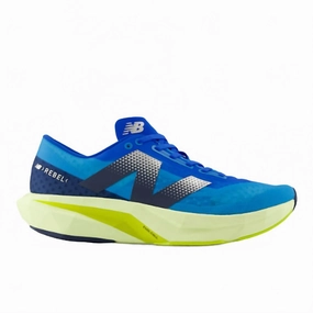 Men's Fuelcell Rebel V4 Running Shoes In Blue/yellow cold - weather Fashionable Shoes