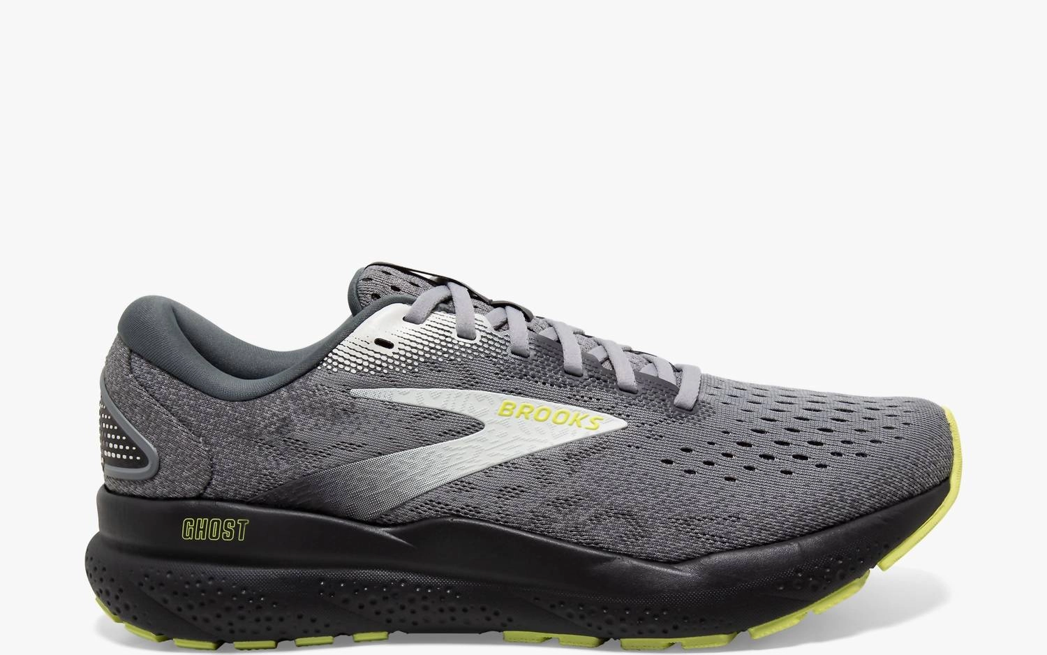 studded shoes Men's Ghost 16 Running Shoes In Primer/grey/lime