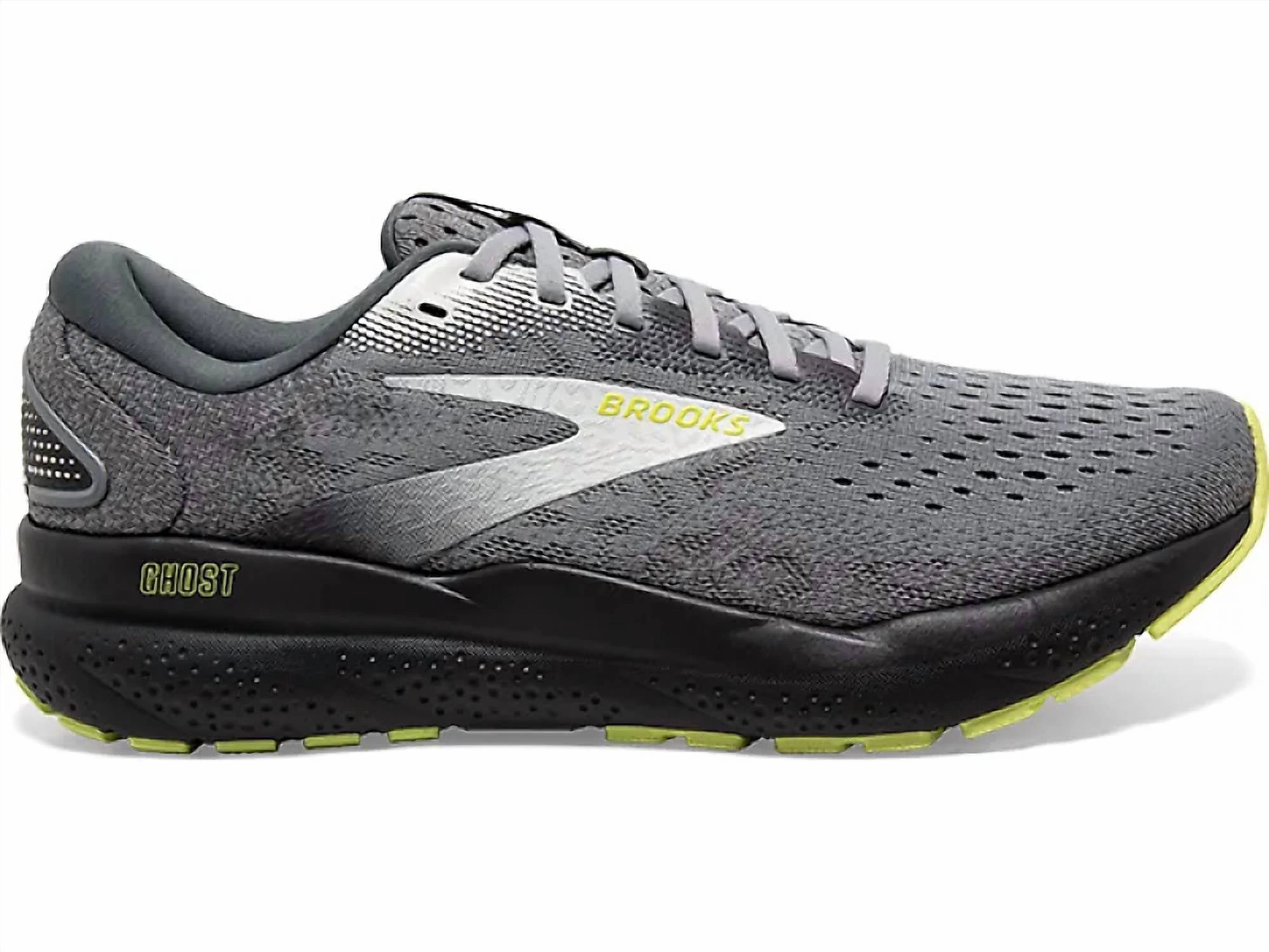 Men's Ghost 16 Shoes - Wide 2E In Primer/grey/lime steeplechase shoes