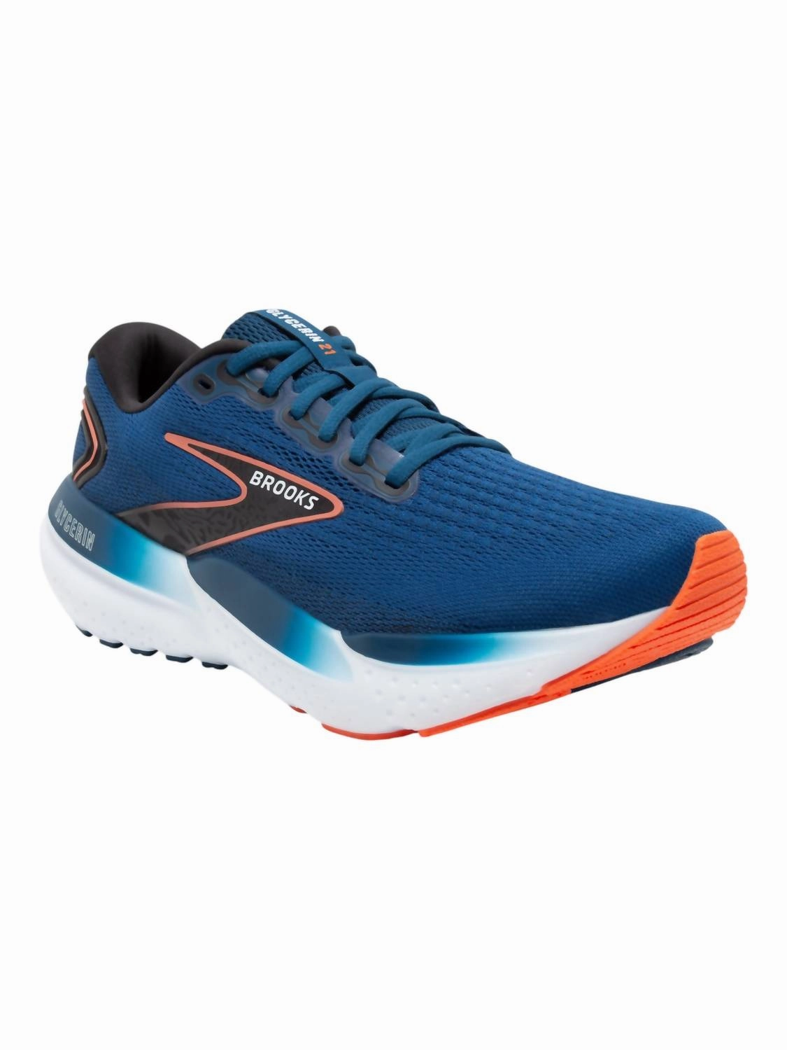 Men's Glycerin 21 Shoes In Blue Opal/black/nasturtium Love