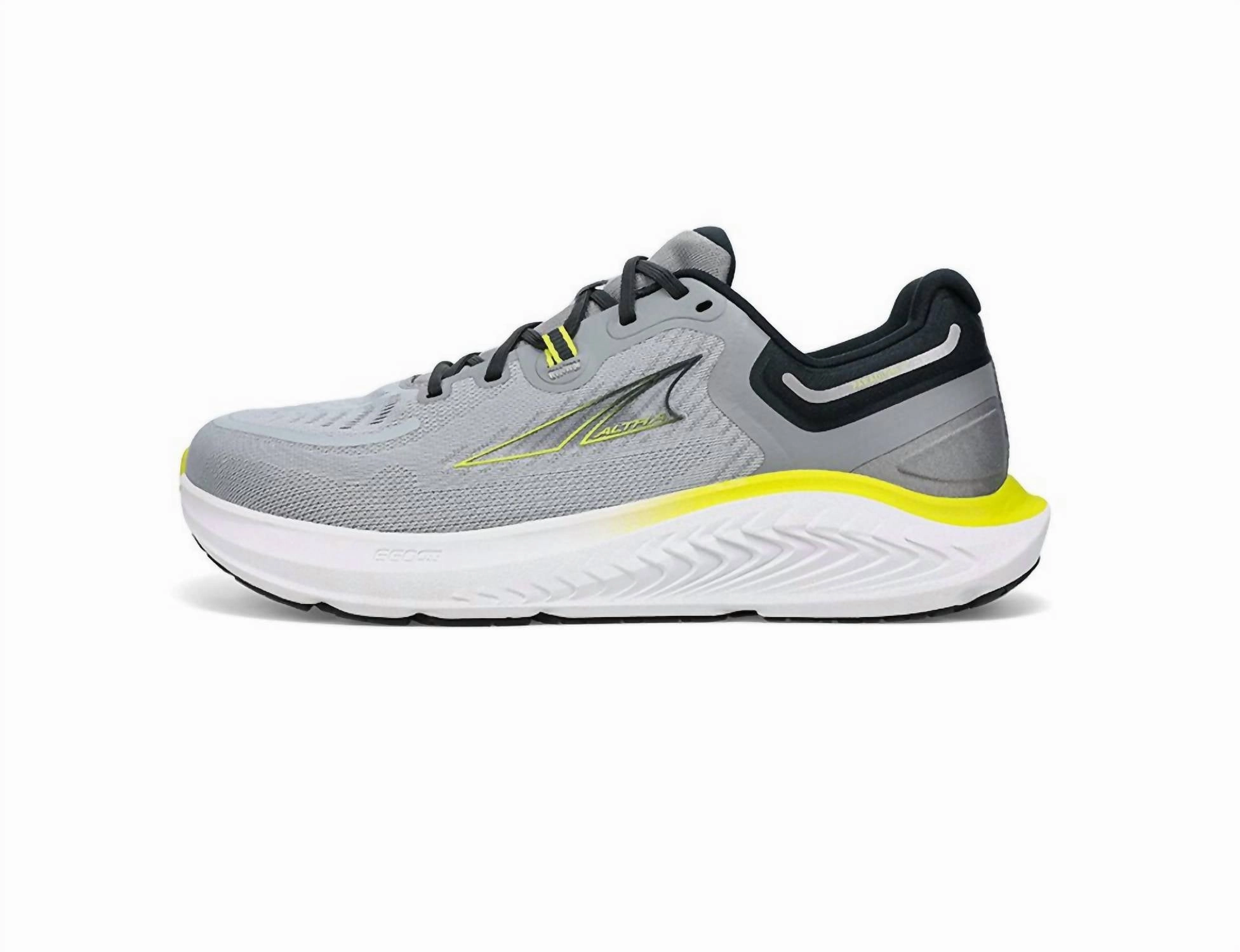 Men's Paradigm 7 Road Running Shoes In Gray/lime Lightweight windproof - feature shoes