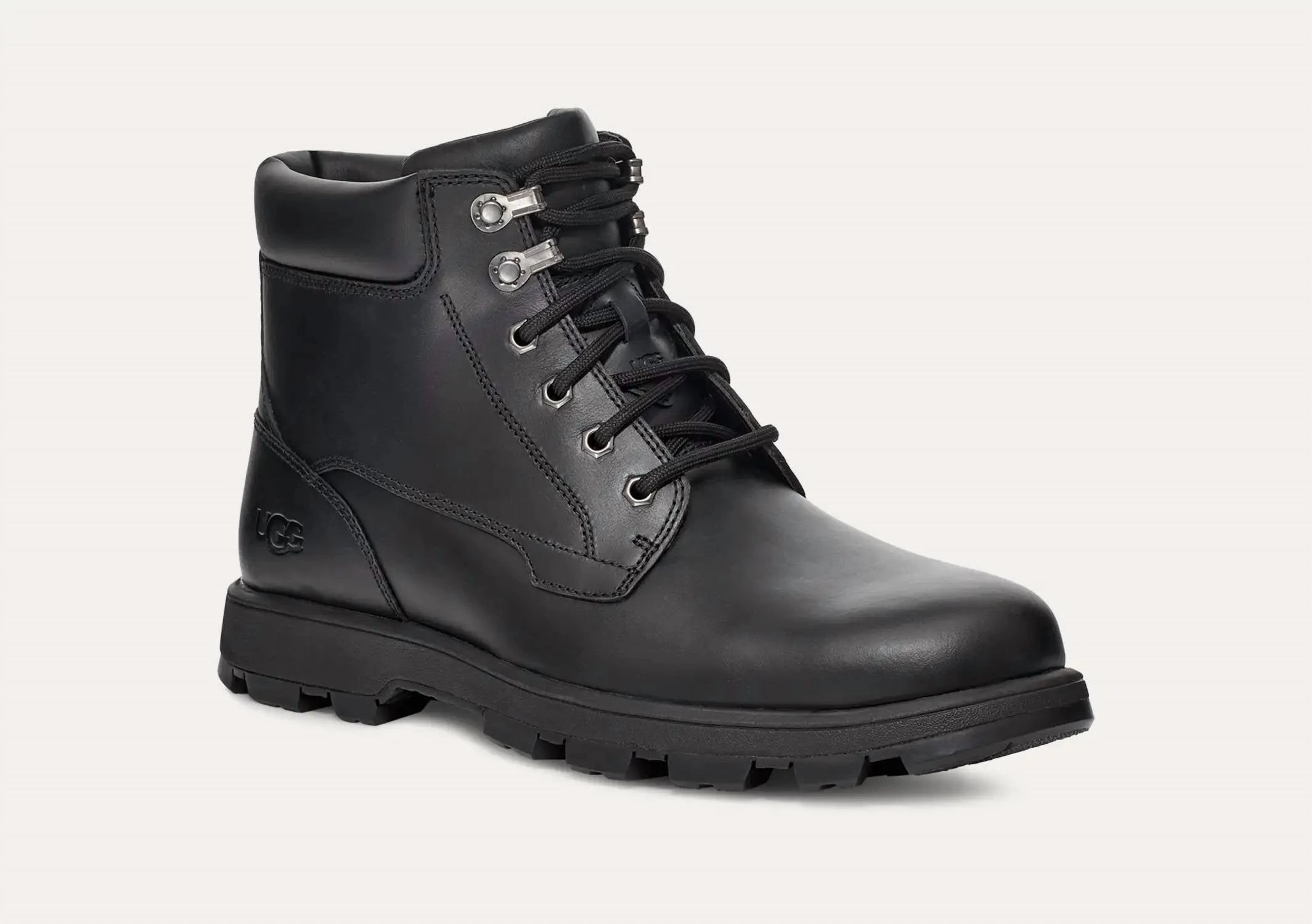 Men's Stenton Boots In Black Leather Ready Use