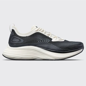 Men's Streamline Running Shoes In White Black White for short - distance