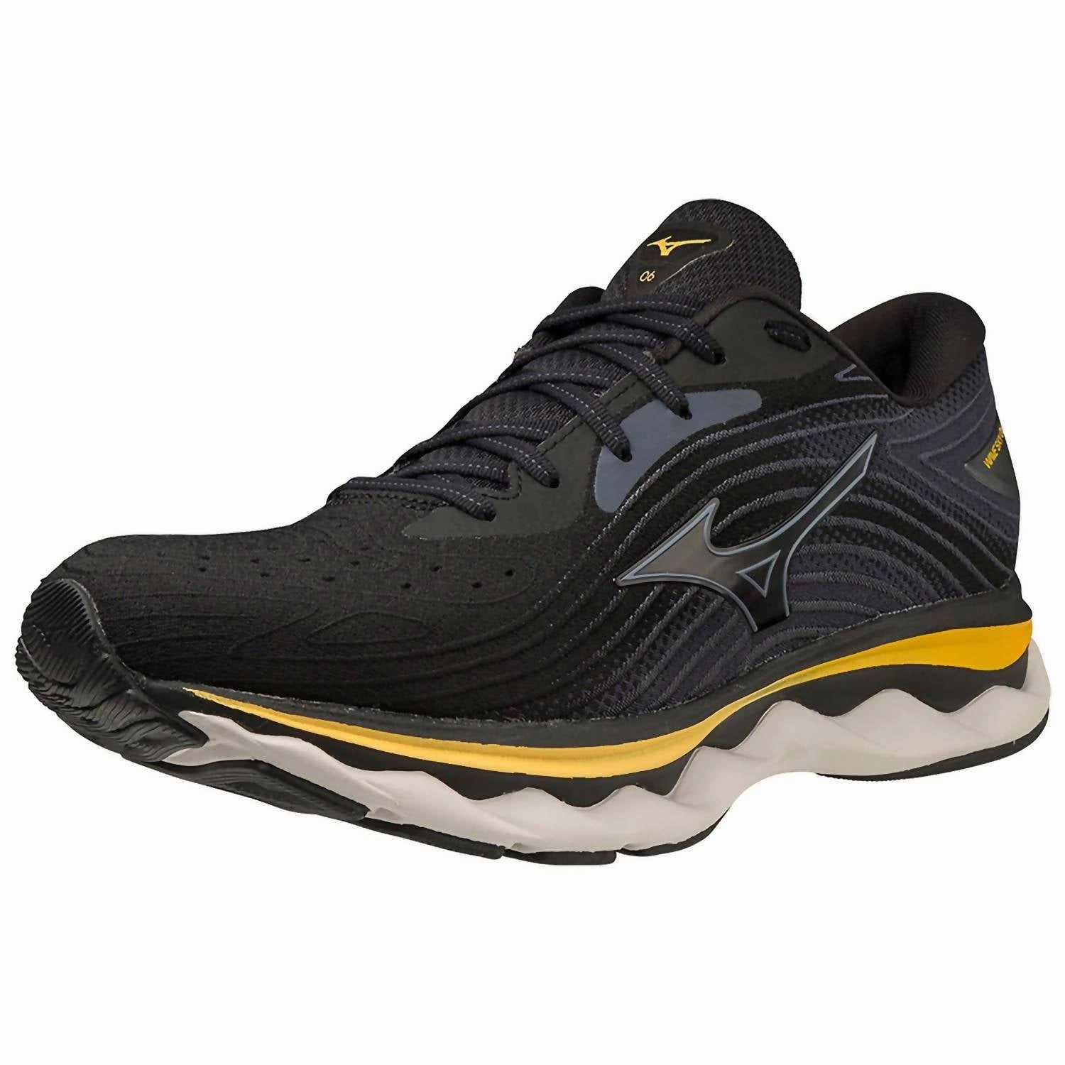 Men's Wave Sky 6 Shoes In Black/tradewinds off - road shoes