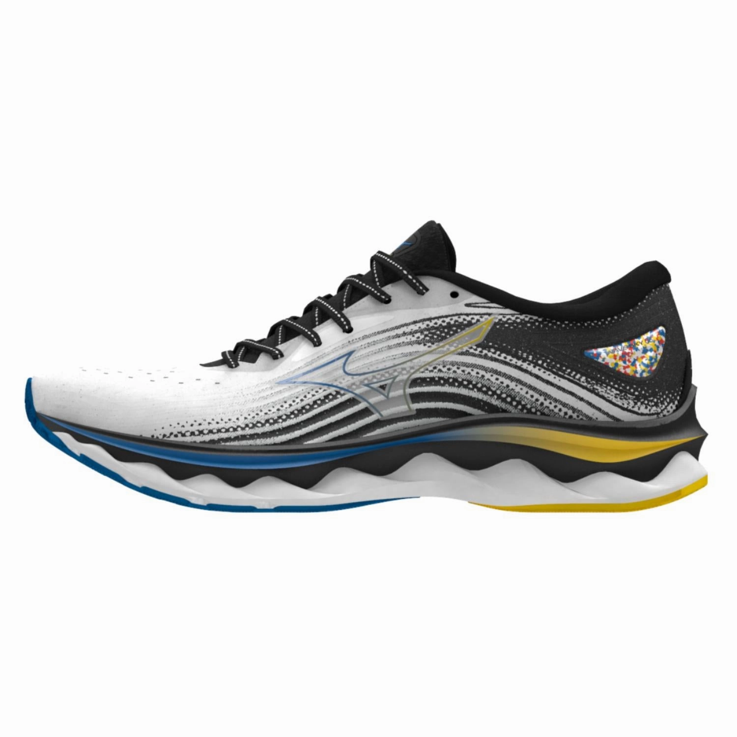 rainy Men's Wave Sky 6 Shoes In White/cyber Yellow/indigo Bunting