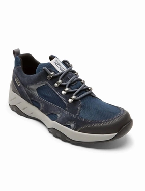 Anti Abrasion Men's Xcs Spruce Peak Waterproof Low Hiker Shoe - Medium In Blue