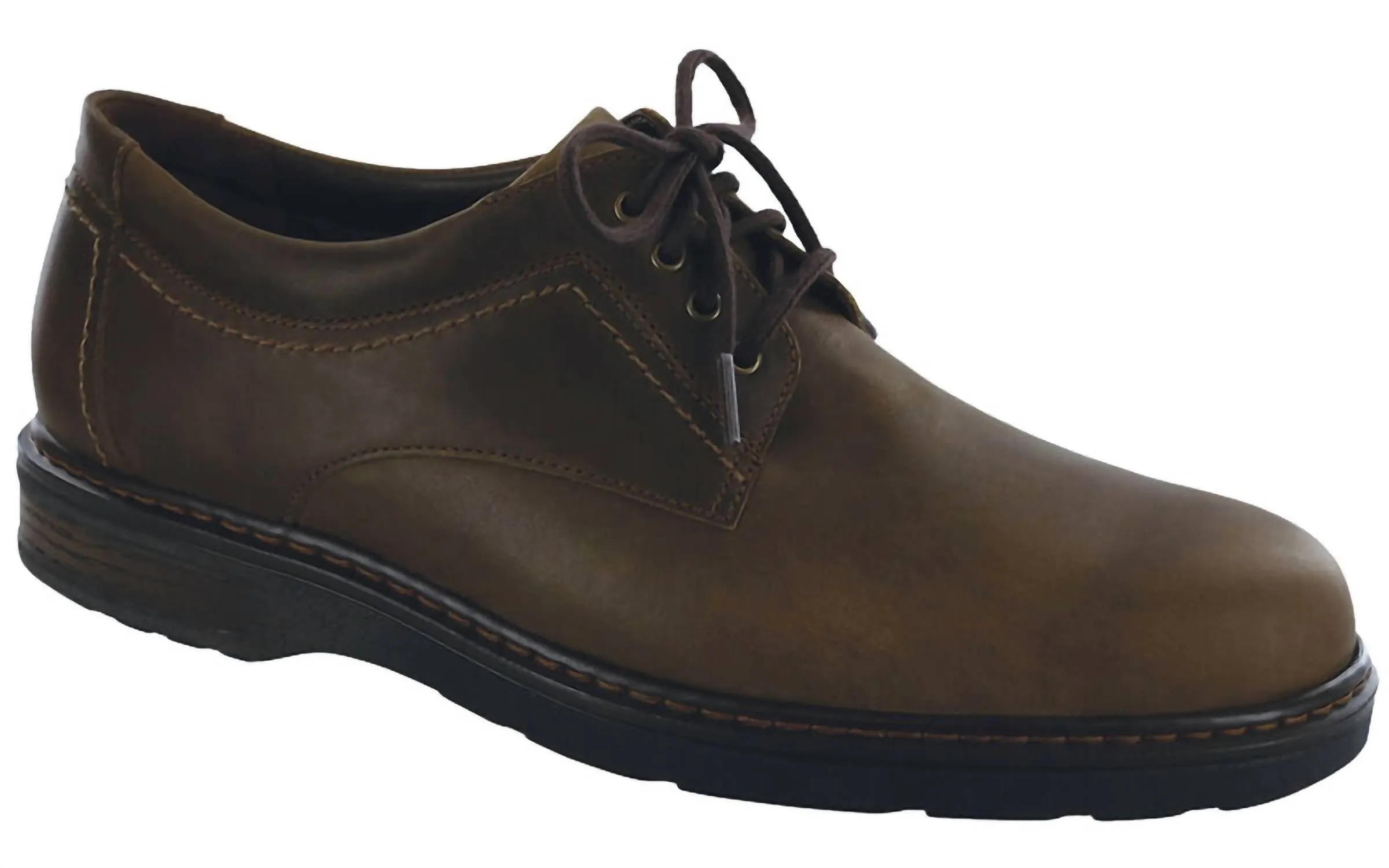 Men's Aden Lace Up Oxford In Bronx Leather Luxe Balanced Structure Elegant Occasion
