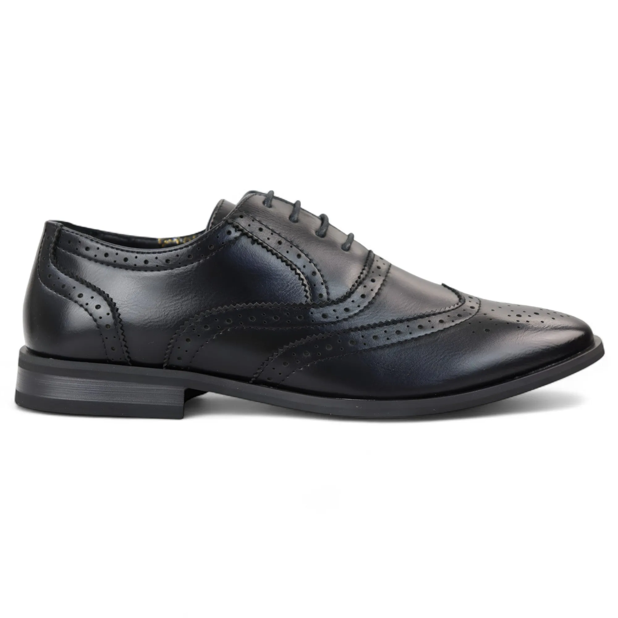 Men??s Black Classic Brogue Derby Oxford Shoes Professional Wear