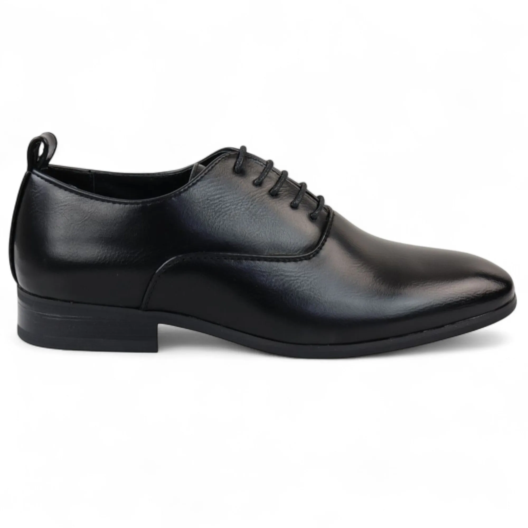 Men??s Black Classic Lace Up Oxford Derby Shoes Corporate Formal Oxfords