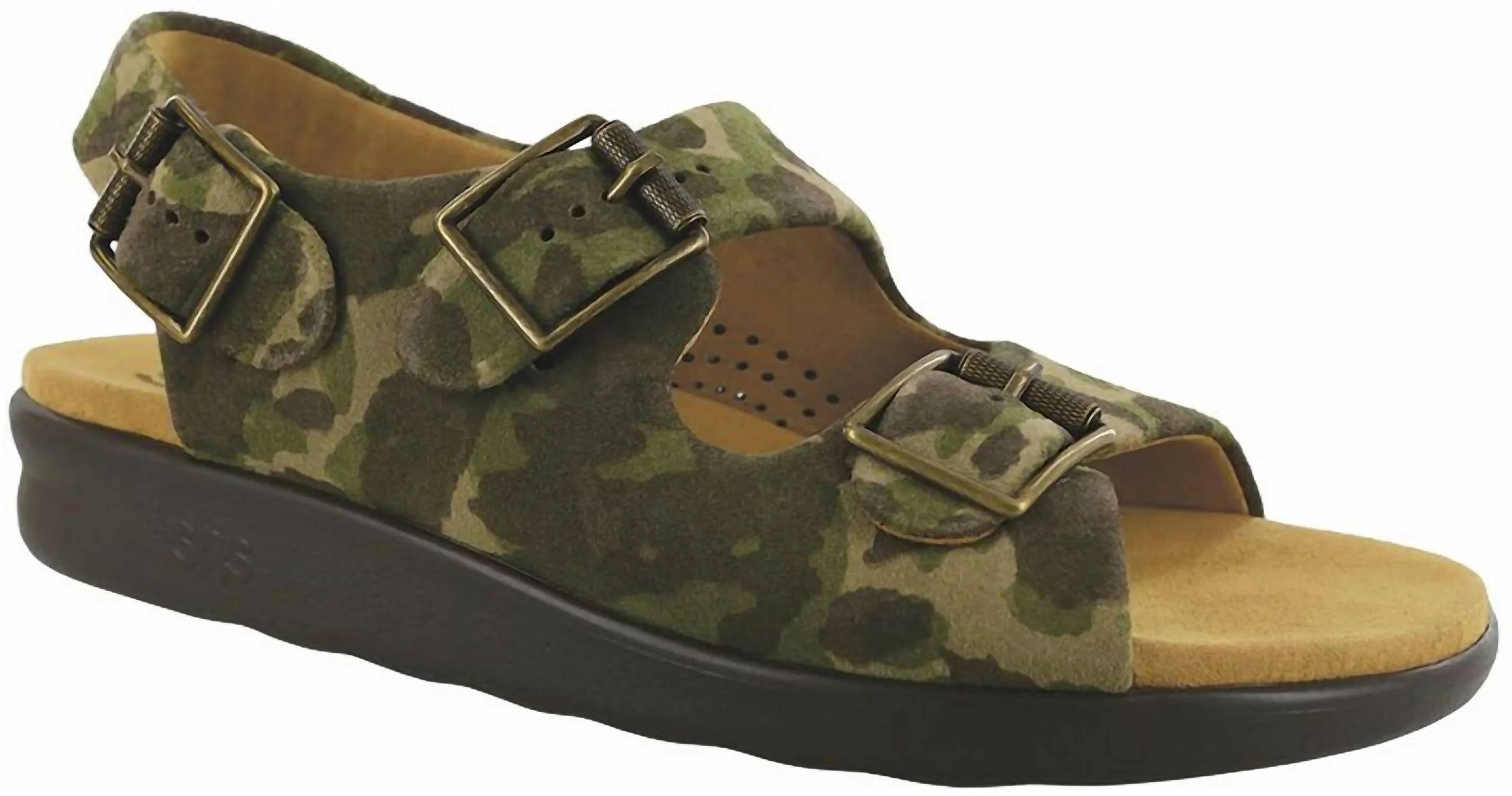Men's Bravo Heel Strap Sandal In Camo Chill Walk Stay Casual
