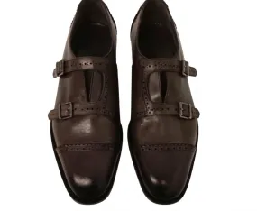 City Explorer Men's Callimaco Monkstrap Dress Shoes In Brown