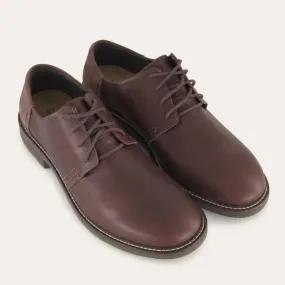 Versatile Fit Men's Chief Shoe In Cordovan Leather/cordovan Suede