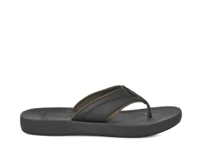 Flexible Layers Comfortable Footwear for Beach Men's Cosmic Seas H2O Flip Flops Sandals In Midnight Black