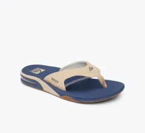 Men's Fanning Flip-Flops With Built-In Bottle Opener In Tan/navy/tan On-the-Go Fit